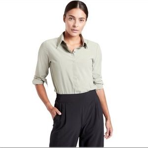 Athleta River North Thong Bodysuit Sage Green XS Gorpcore